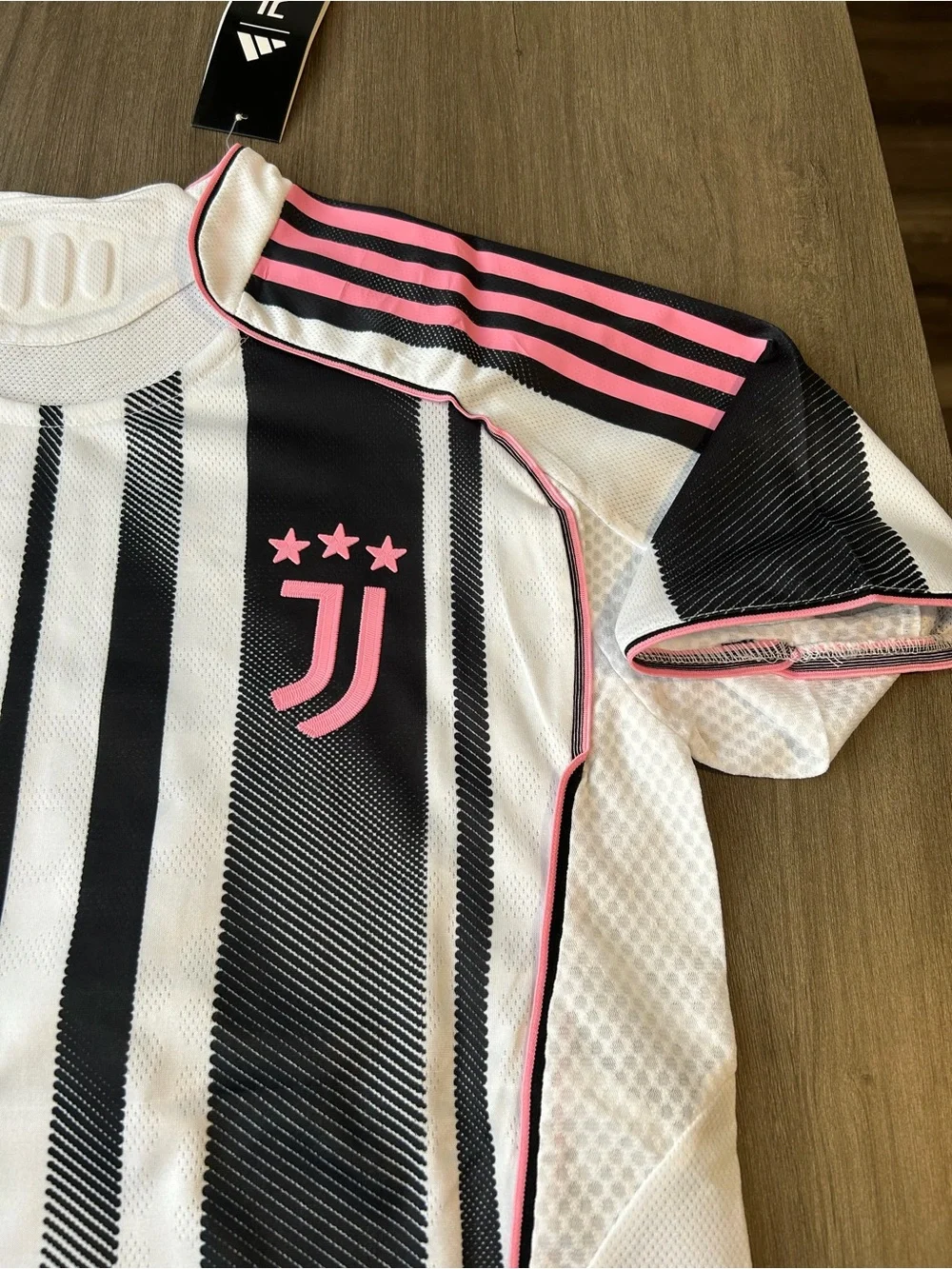 adidas Juventus Vlahović #9 White and Black Home Jersey